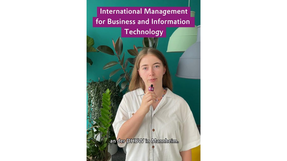 Lea berichtet von ihrem dualen Studium „International Management for Business and Information Technology“