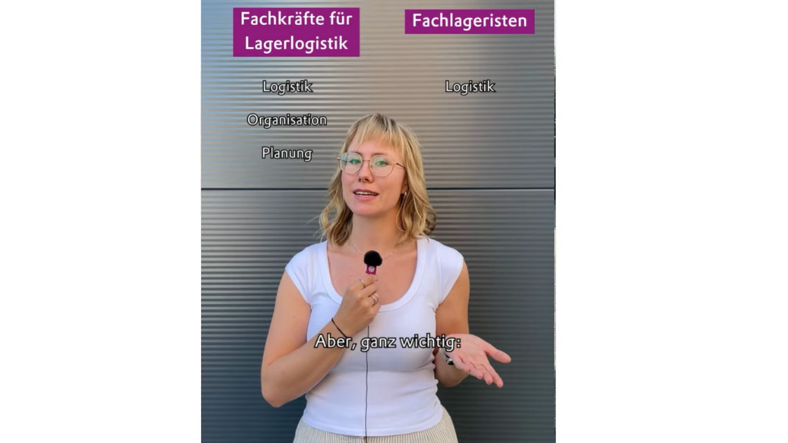 Ramona erklärt dir den Unterschied zwischen Fachkräften für Lagerlogistik und Fachlageristen